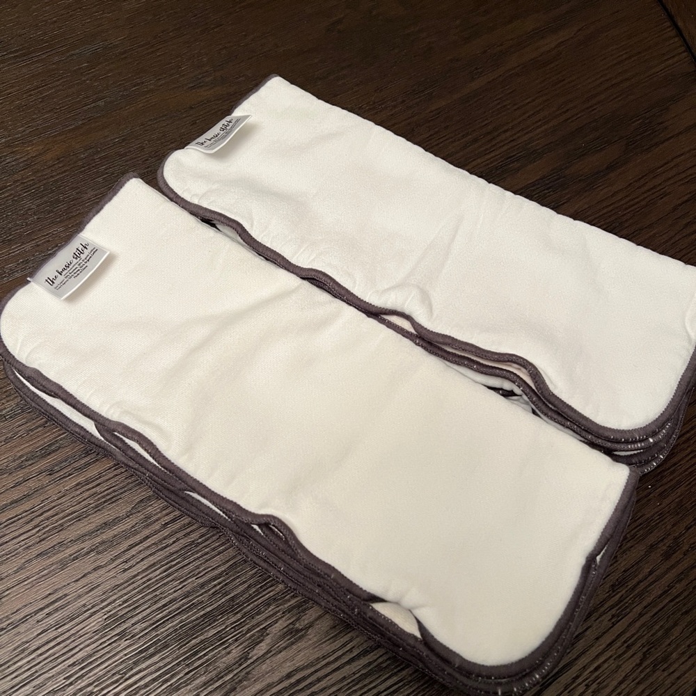 10 EUC The Basic Stitch Bamboo/Hemp Cotton Bifolds TOTAL GSM 1210